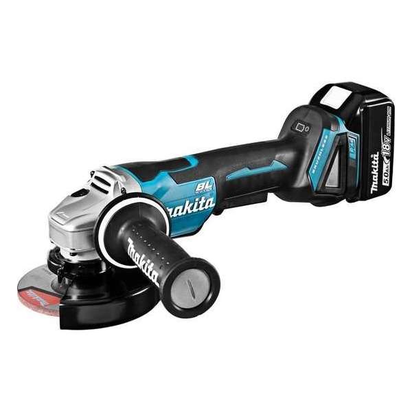 Makita DGA508RTJ 18 V Haakse slijper 125 mm