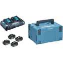 Makita 197720-6 18V Li-Ion accu starterset (4x 3.0Ah) + duolader in Mbox