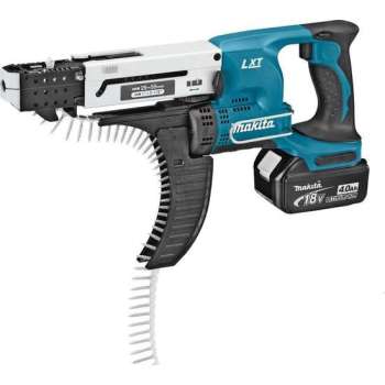 Makita DFR550RMJ Blau/Schwarz Akku-Magazinschrauber 18 V, 4,0 Ah