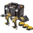 DEWALT DCK266P3T ACCU SET | DCD796 + DCF887 IN T-STAK KOFFER | 18V 5.0AH LI-ION + 3E ACCU