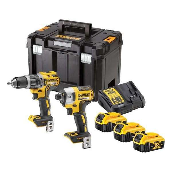 DEWALT DCK266P3T ACCU SET | DCD796 + DCF887 IN T-STAK KOFFER | 18V 5.0AH LI-ION + 3E ACCU