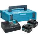 Productnaam: MAKITA ACCESSOIRES POWER SOURCE KIT: DC10SA LADER + 2X BL1020B 10,8V LI-ION SCHUIFACCU - 2,0AH