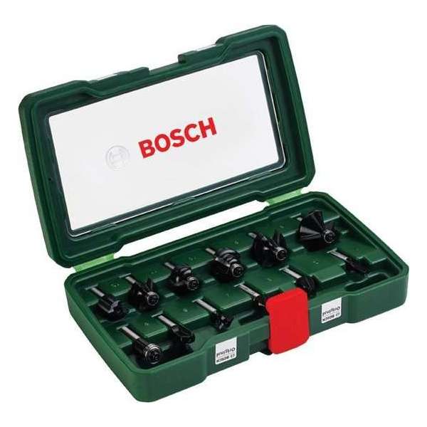 Bosch Houtfrezen 12-delig - 8 mm schacht