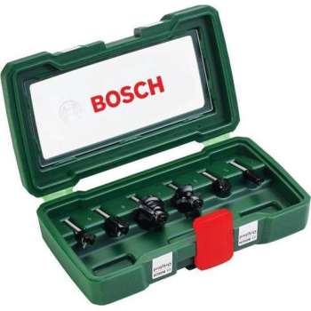 Bosch set HM-houtfrezen 6-delig - Diameter 6 mm