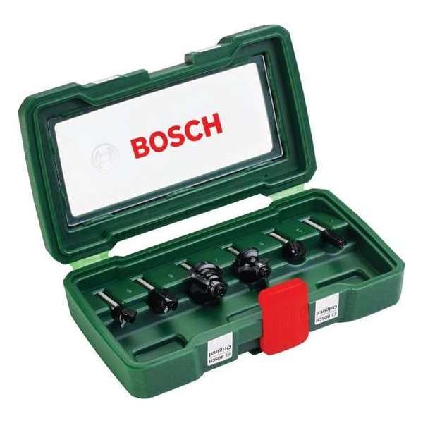 Bosch set HM-houtfrezen 6-delig - Diameter 6 mm