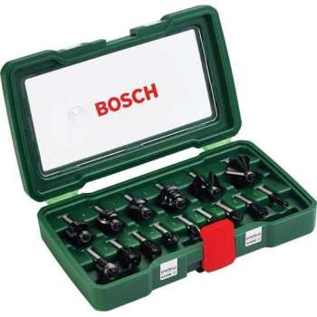 Bosch Houtfrezen - � 8 mm schacht - 15-delig - geschikt voor alle merken