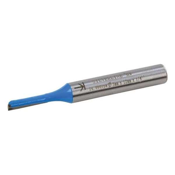 Silverline Rechte Metrische Groeffrees 1/4 Inch - (3 x 12 mm.)