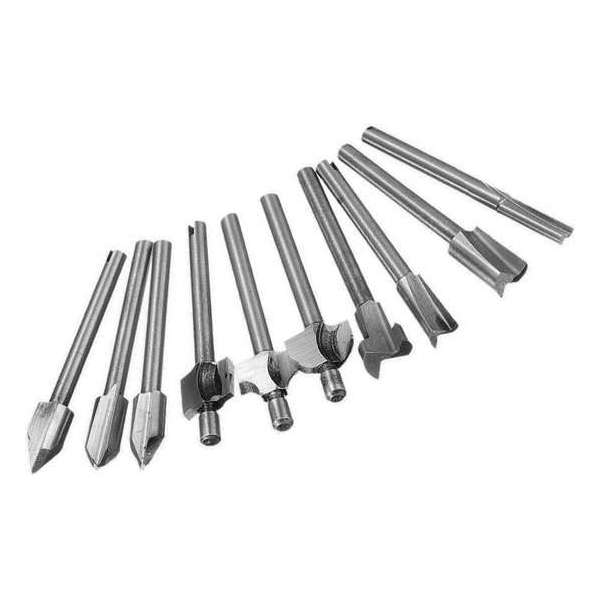 Set mini freesjes 3.175 mm (10 stuks)