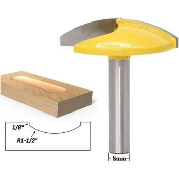 DW4Trading® Houtfrees bossingfrees komfrees Ø 44,2mm schacht 8 mm