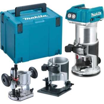 Makita DRT50ZJX2 18V Li-Ion accu boven-/kantenfrees en trimmer body in Mbox