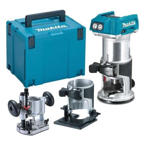 Makita DRT50ZJX2 18V Li-Ion accu boven-/kantenfrees en trimmer body in Mbox