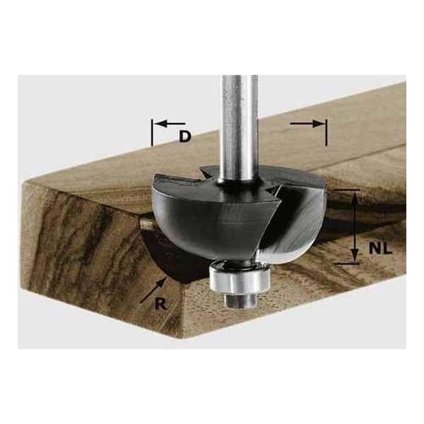 Festool HW S8 D28,7/R8 KL Holprofielfrees HW 491019