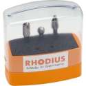 Rhodius HF SET 3 3-delige HM-Frezenset - 80x60x50mm