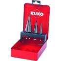 Ruko Meertrapsplaatfreesset HSS 3 delig