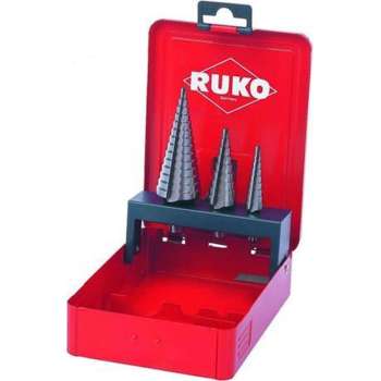 Ruko Meertrapsplaatfreesset HSS 3 delig