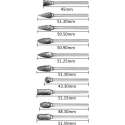 Set hoge kwaliteit frezen, wolfraamcarbide (10 stuks, 3 mm schacht)