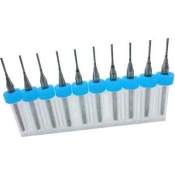 Set van 10 micro freesjes in een doosje (1.70 mm)