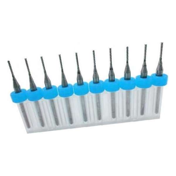 Set van 10 micro freesjes in een doosje (1.70 mm)