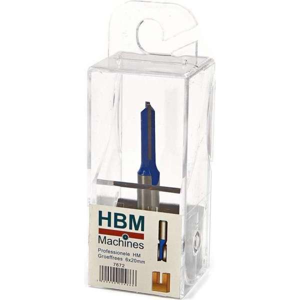 HBM Professionele HM Groeffrees 6 x 20 mm. Recht Model