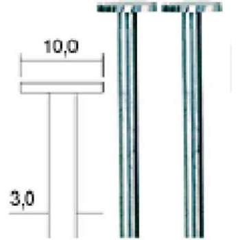 Proxxon - Frees Schijfvorm Ø 10 Mm, 2 St. (Pr28727)