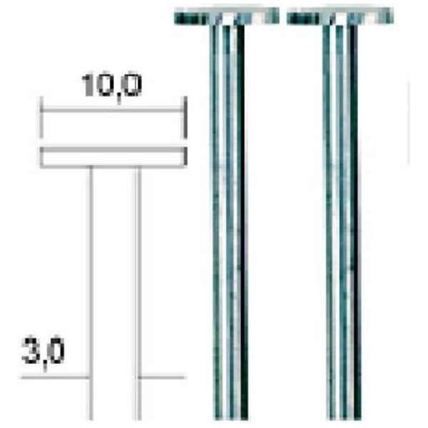 Proxxon - Frees Schijfvorm Ø 10 Mm, 2 St. (Pr28727)