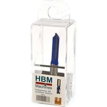 HBM Professionele HM Groeffrees 8 x 25 mm. Recht Model