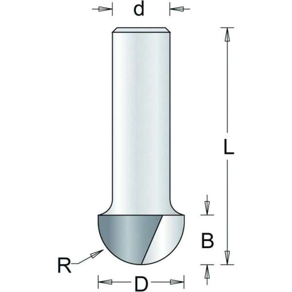 RvS Tools Holgroeffrees 64-8 12,7mm Hm As 8mm