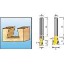 Makita D-10899 HM Zwaluwstaartfrees - 12.7mm - 8mm