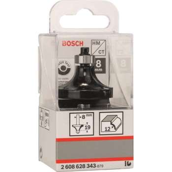 Bosch - Afrondprofielfrezen 8 mm, R1 12 mm, L 19 mm, G 60 mm