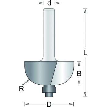 RvS Tools Holprofielfr 84-8 R7,9mm Hm+Lager As8mm