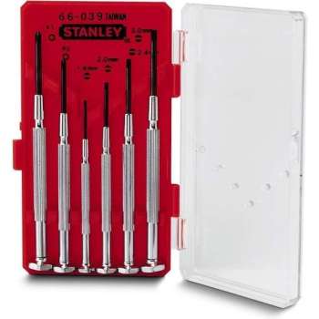 Stanley - Horlogemakerschroevedraaierset 6Dlg.