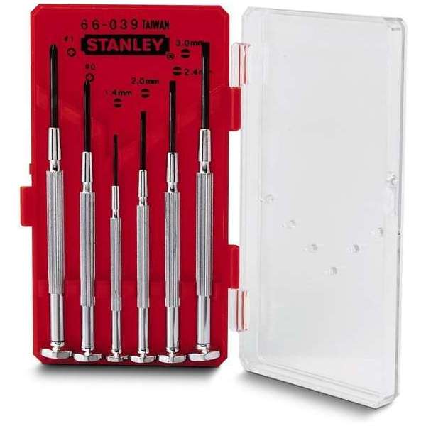 Stanley - Horlogemakerschroevedraaierset 6Dlg.