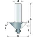 RvS Tools Hoekfrees 87-8 45gr Hm+Lager As 8mm