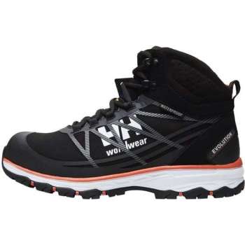 Helly Hansen werkschoenen - Chelsea Evolution 78262 - mid - S3 - zwart / oranje - maat 45