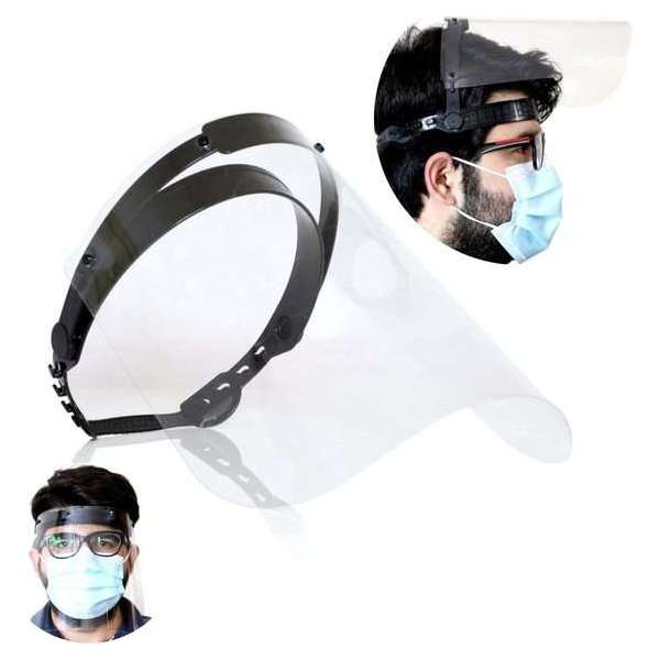 Spatmasker - Verstelbare hoofdband - Universeel - Zwart - 1 stuks