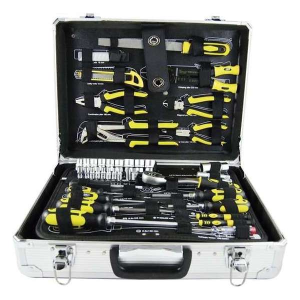 JBM Tools | SET VAN HET ALUMINIUM GEREEDSCHAP 108PCS 3/8"