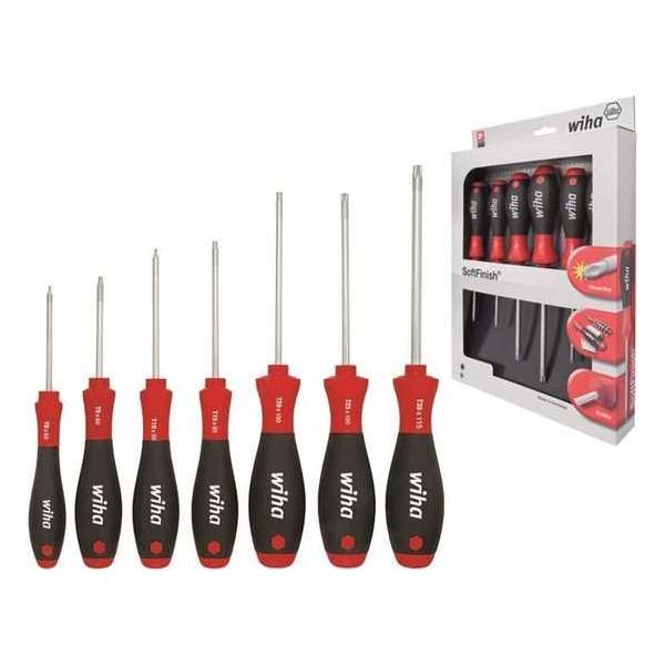 Wiha 362 K7 SoftFinish TORX-schroevendraaierset - 7 delig