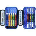 DELTACO VK-52, Smartphone reparatie gereedschap set, 10 stuks, Precisie CRV, blauw