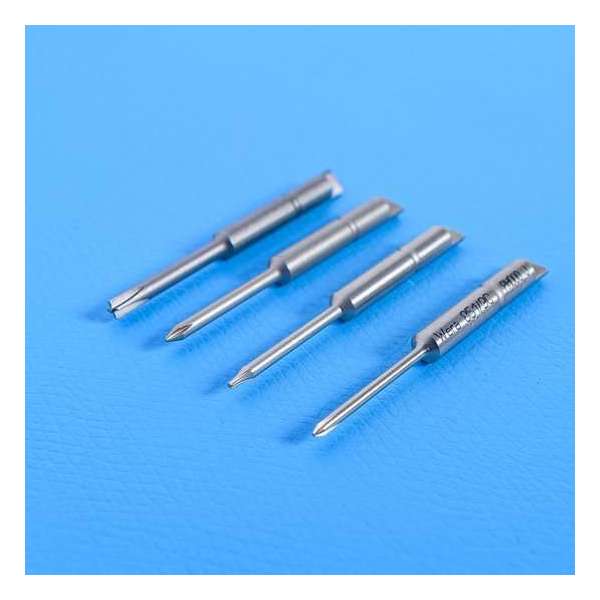 4pcs. 1460 Kraftform Micro ESD torque screwdriver set incl. 4 bits: tri-wing, Phillips, Pinpoint and Pentalobe