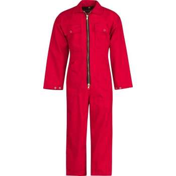 STØRVIK Kinderoverall 100% Katoen Unisex Rood - Maat 104 - NICKY