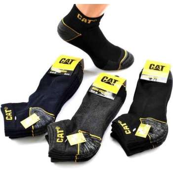 CAT Sneaker werksokken maat 43-46 - 3PACK - ZWART