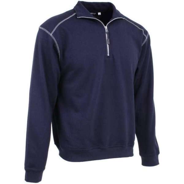 KREB Workwear® FREDERIK Zip Sweater MarineblauwXL