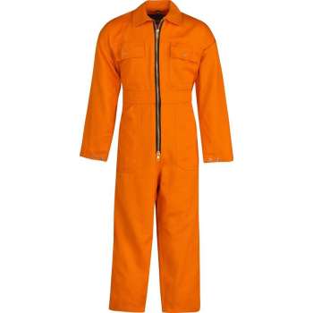 STØRVIK Kinderoverall Unisex 100% katoen Oranje - Maat 128 - NICKY