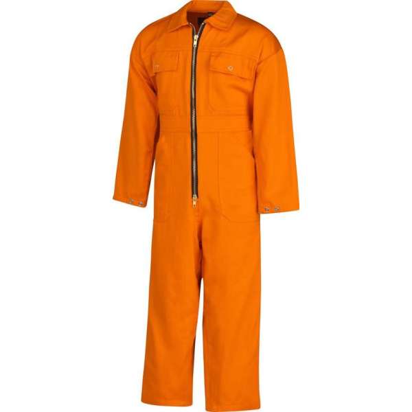 STØRVIK Kinderoverall Unisex 100% katoen Oranje - Maat 164 - NICKY