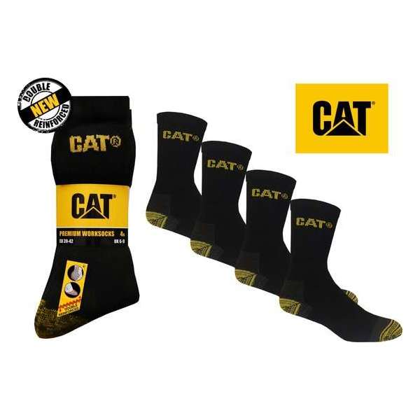 CATERPILLAR SOKKEN - CAT Premium werksokken - 39/42 - zwart - 12 paar