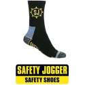 Safety Jogger werk Sokken 3-Pack - Zwart/Grijs - 43-47