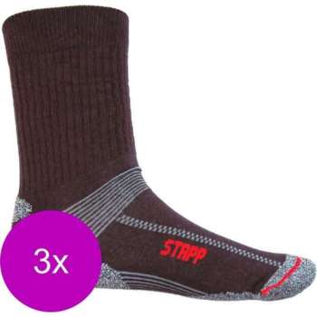 Stapp Unisex Coolmax Cordura Zwart - Sokken - 3 x 39-42