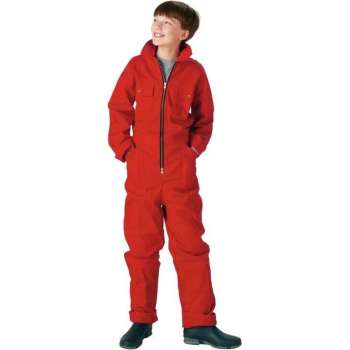 MM Eurotool Kinderoverall katoen rood - maat 140