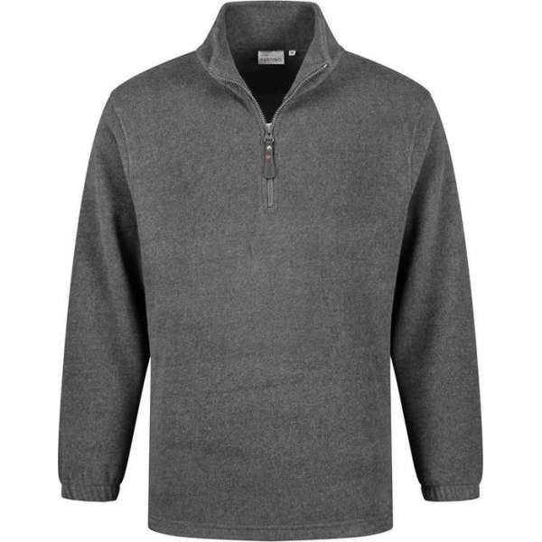 Santino fleece sweater Serfaus - antraciet - maat M