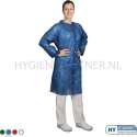 Hycare Bezoekersjas pp non woven met drukknopen blauw maat XL